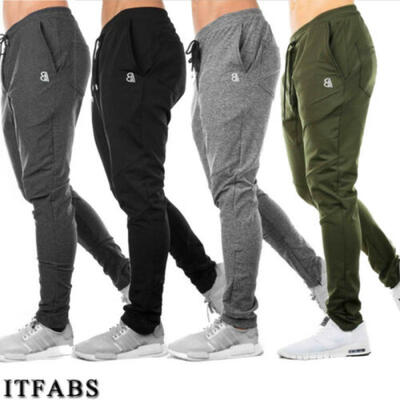 

UK STOCK Mens Casual Stretch Skinny Trousers Slim Fit Basic Pants  L XL 2XL 3XL