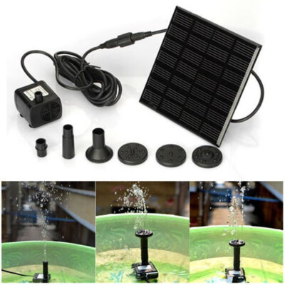 

〖Follure〗Solar Water Panel Power Fountain Pump Kit Pool Garden Pond Watering Submersible