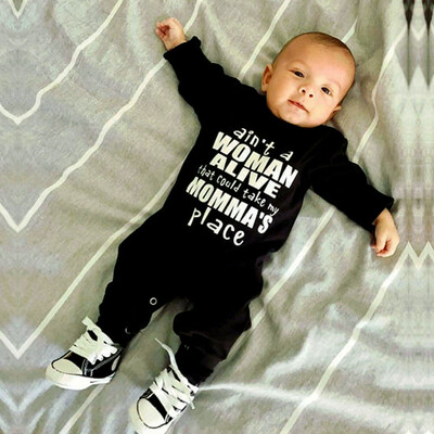 

Newborn Infant Baby Solid Letter Print Romper Jumpsuit Outfits Clothes Set