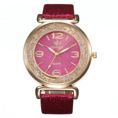 

New ladies luxury rhinestone quicksand digital watch fashion quartz watch female models