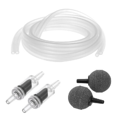 

Aquarium Air Pump Accessories Set with Airline Tubing Air Stones Check Valves