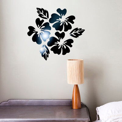 

Gobestart Modern Mirror Style Removable Decal Art Mural Wall Sticker Home Room DIY BK
