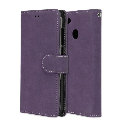 

MOONCASE ZTE Blade A6 Vintage Scrub 3 Card Case - Purple