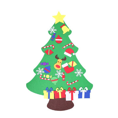 

Felt Christmas Tree Children DIY Creative Puzzle Tree for Christmas Party Decoration Kids Christmas Gifts