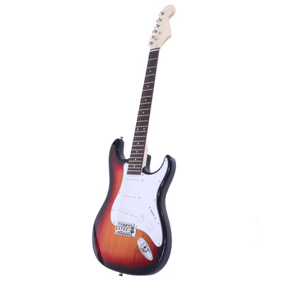 

Ktaxon 39" Beginner Rosewood Fingerboard Electric Guitar Gig Bag Cable Strap Picks