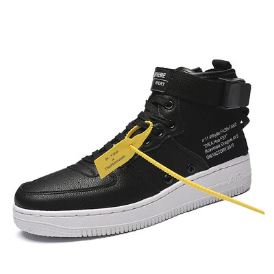 

Street dance high shoes mens tide boots 2019 new Korean version of the personality wild hip-hop shoes trend high state sports shoes