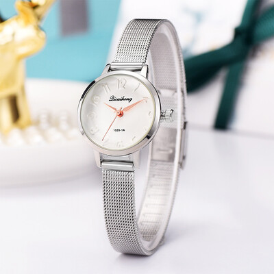 

RM Fashion Simple Exaggerated Digital Scale Convex Mesh With Quartz Female Watch