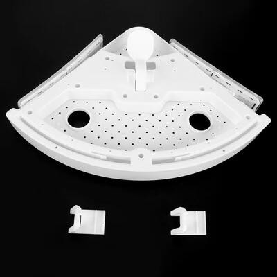 

Greensen Corner Storage Holder Baket Shelves Corner Storage Shelf Storage Rack with 2Hooks