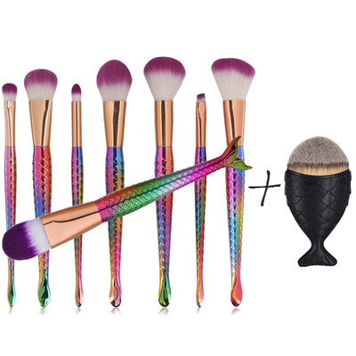 

〖Follure〗New 9PCS Kabuki Make up Brushes Set Makeup Foundation Powder Blusher Face Brush