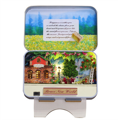 

Gotoamei DIY Miniature House Furniture LED Box Theatre Decorate Creative Christmas Gifts