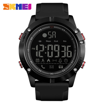 

SKMEI 1425 Smart Watch Analog Digital Pedometer Calorie Fitness Tracker Watch Fashion Casual Sports Wristwatch 3ATM Waterproof Bac