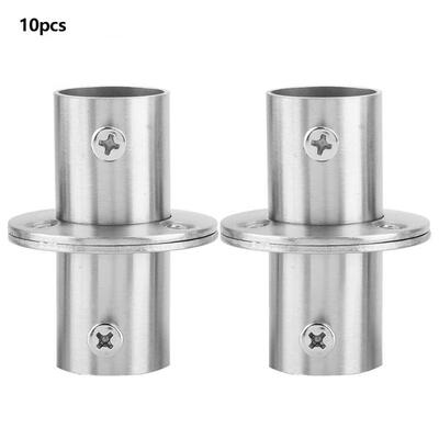 

Greensen 10pcs Stainless Steel 22mm Cloth Flange Socket Rod Holder Thicken Flange Pipe Base