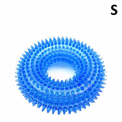 

Durable Pet Puppy Dog Squeaky Chew Toys for Aggressive Chewers Dental Teething Cleaning Non-Toxic Soft Natural Rubber