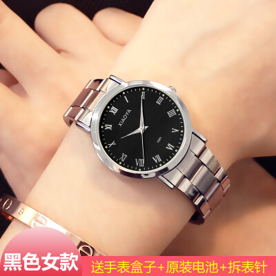 

Fashion trend watch male student Korean version simple leisure air night light womens watch waterproof quartz couple watch