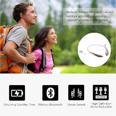 

Hot-selling HV-900 In-ear Stereo Bluetooth 40 EDR Headset Sweat-proof Wireless Neck-strap Outdoor Sport Music Earphone Noise Re