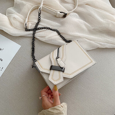 

Ins super hot small bag summer popular chain womens bag new 2019 fresh small square bag single shoulder bag oblique satchel bag