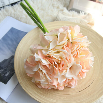 

Artificial Hydrangea Flowers Bouquet Fake Simulation Wedding Home Party Decor