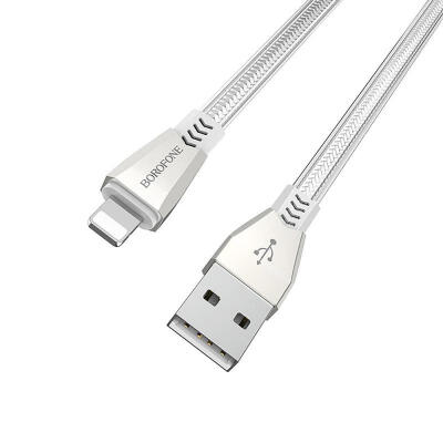 

Borofone BU2 24A Fast Charge Cable Tangle-free Flat Micro USB Type-C Lightning Charging Cord -MICRO USB