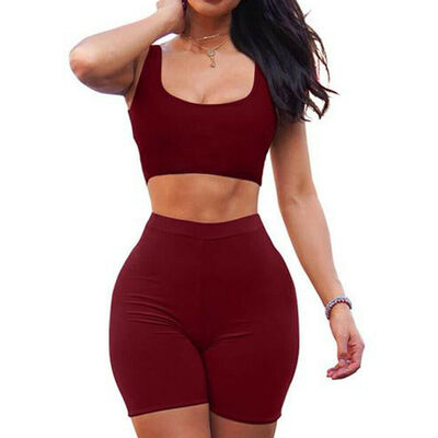 

Women Crop Top Short Skirt Bodycon Evening Cocktail Party Two Piece Set Dress