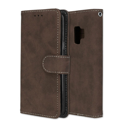 

MOONCASE Samsung Galaxy S9 Vintage Scrub 3 Card Case - Brown