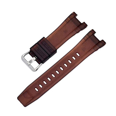 

Resin Strap Mens Pin Buckle Watch Accessories Casio Bracelet Sports Waterproof Belt For GST Series Models
