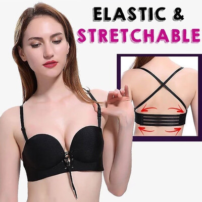 

〖Follure〗Non-Slip Strapless Comfy Bra Drawstrings Push Up Lace Bra Adjustable Women