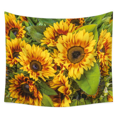 

Sunflower Floral Pattern Yoga Mats Wall Decoration Bedspread Beach Towel Art Tapestries