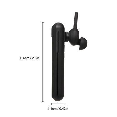 

QCY A1 Single Wireless Bluetooth Headset Earphone Noise Cancelling Mic Sports Headphone Hands-Free Earbuds for Office Travel Drivi