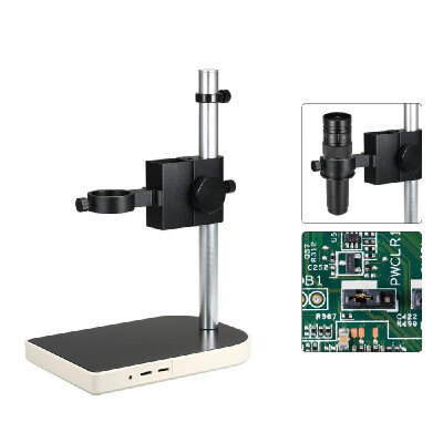 

CCD Industrial Camera Holder 41mm Adjsutable Upper&Down Regulation Digital Industry Lab Microscope Lens Table Stand Dual Ring