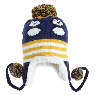 

Baby Toddler Ear Protection Cap Penguin Pattern Hat Earflap Knitted Caps