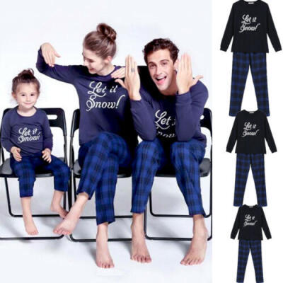 

US Family Matching Women Kids Christmas Pyjamas Xmas Nightwear Pajamas Sets 2019