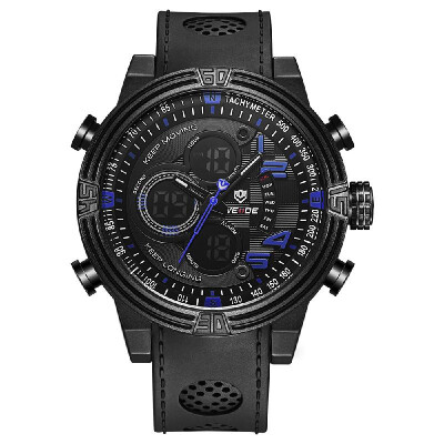 

WEIDE WH5209 Quartz Digital Electronic Watch Business Men Fashion Casual Outdoor Sports Male Wristwatch Dual Time Month Date Week