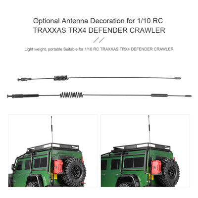 

Siaonvr Optional Antenna Decoration for 110 RC TRAXXAS TRX4 CRAWLER