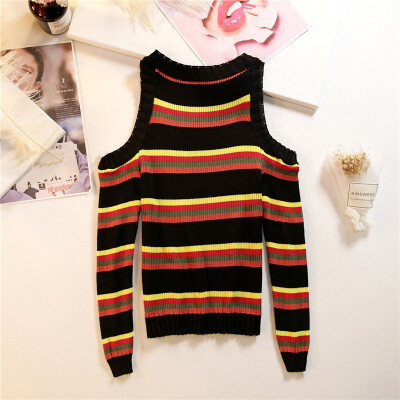 

Sexy Women Sweater Winter off-shoulder Sweater Female Knitted Women Sweater Pullover Female Tricot Jersey Jumper Pull Femme