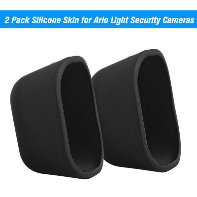 

2 Pack Silicone Skin for Arlo Light Security Cameras Weatherproof UV-resistant Case Black