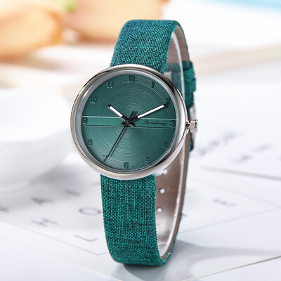 

RM Fashion Simple Flat Digital Scale Dial Belt Fashion With Quartz Womens Watch