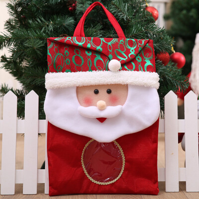 

〖Follure〗Xmas Santa Claus Gift Bags Merry Christmas Snowman Candy Bag Party Decor