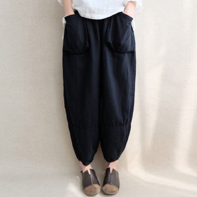 

Tailored Women Oversize Harem Pants Loose Vintage Ethnic Plus Size Trousers Pants