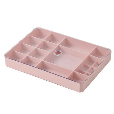 

Practical Casket Ornaments Storage Box Plastic Hairpins Container Rings Necklace Organizer Holder