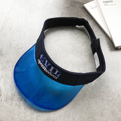 

Korean version inswind PVC empty cap female net red same summer outing personality sunscreen cap duck tongue cap