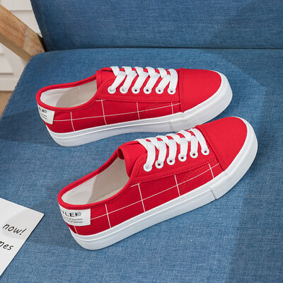 

2019 spring new style canvas shoes womens shoes womens shoes flat-bottom casual shoes flat-bottomed casual shoes spring ti