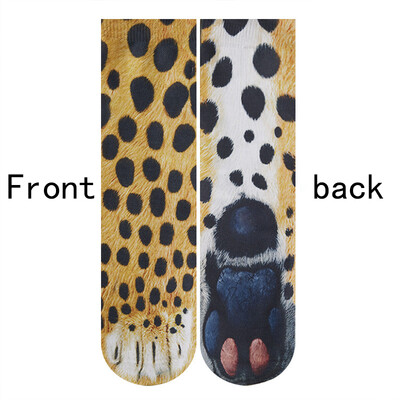 

3D Animal Paw Cat Tiger Feet Paw Print Foot Socks Elastic Hosiery Cotton Socks