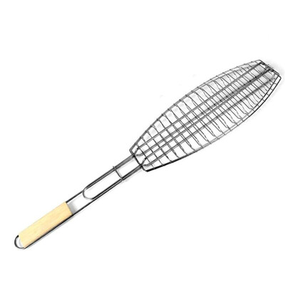 

1pcs BBQ clip Outdoor barbecue grid Grilled Fish Clips Barbecue Toasted Bread Grilled Sausages Eggplant Accessories for bbq