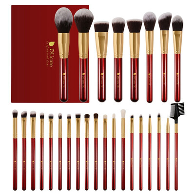 

Toponeto 27 Pcs Red Makeup Brush Powder Eye Shadow Makeup Brush Set