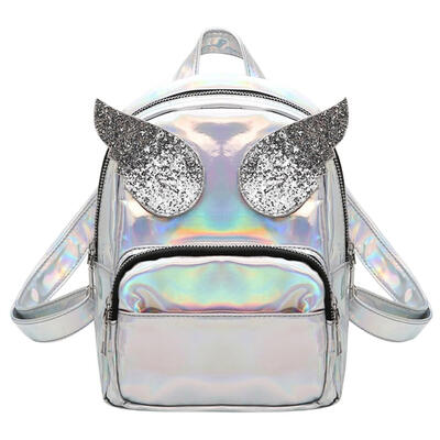 

Hologram Laser Wings Backpacks Women Girls Primary PU Leather Shoulder Bags