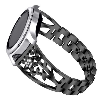 

ECSEM Bling Stainless Steel Watch Bands 20mm 22mm Quick Release Metal Wristbands Accessories for Men Women
