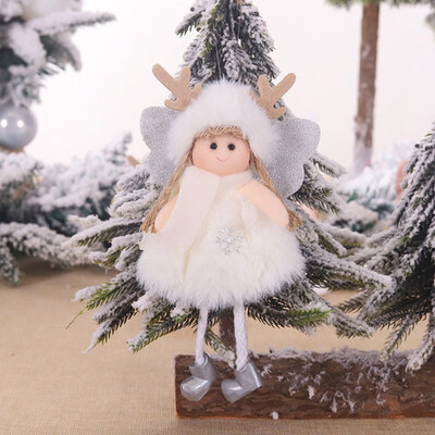 

Christmas Angel Doll Ornaments Plush Hanging Doll Window Decor Christmas Tree Pendant