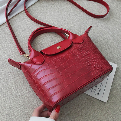 

European&American Fashion Lady bag 2019 New Chaohan version of 100 lap texture oblique carry bag retro handbag