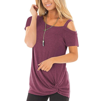 

Asymmetric Half Open Shoulder T-shirt