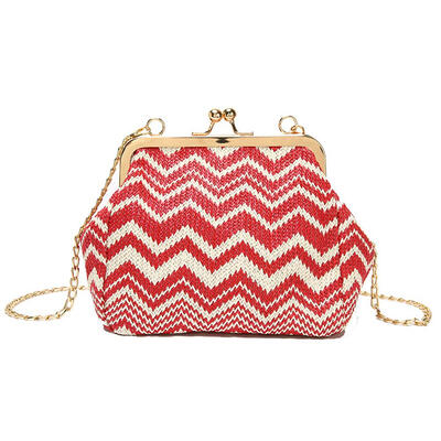 

Woven Shoulder Bag Women Summer Elegant Straw Knit Messenger Crossbody Pack